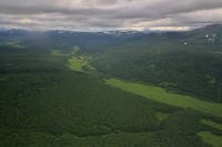 Relief | View from helicopter, near Kurile Lake