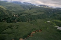 Relief | View from helicopter, near Kurile Lake