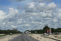 Road and clouds