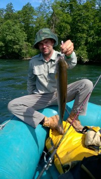 Successful fisherman | My friend Petr, On Bystraya river